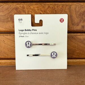 lululemon Logo Bobby Pins 2 Pack Dark Lavender
